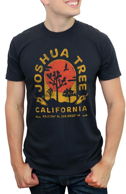 Men's Lost Gods Joshua Tree California Distressed  Graphic T-Shirt