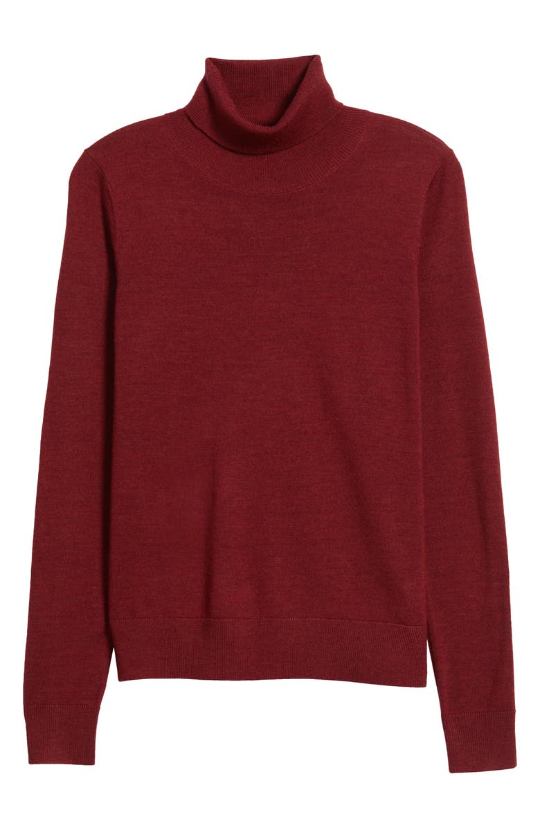 Pendleton Merino Wool Turtleneck Sweater, Alternate, color, Red Dahlia