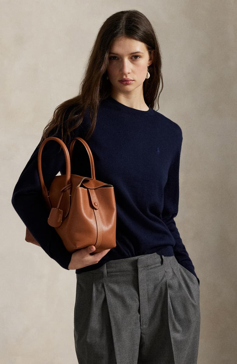 Polo Ralph Lauren Wool Crewneck Sweater, Alternate, color, Hunter Navy