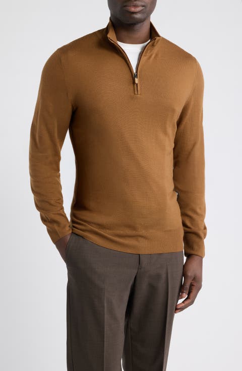Quarter Zip Wool Sweater