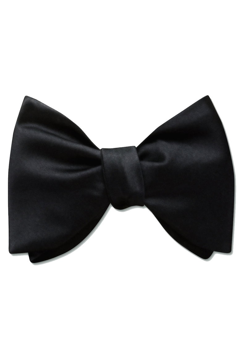 Gala Oversized Black Bow Tie, Main, color, Pre-Tied
