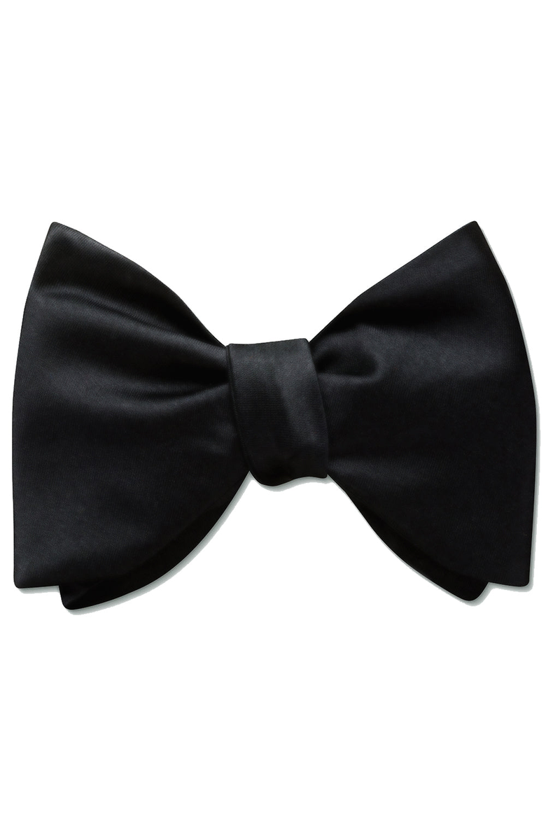 Beau Ties of Vermont Gala Oversized Black Bow Tie, Main, color, Pre-Tied