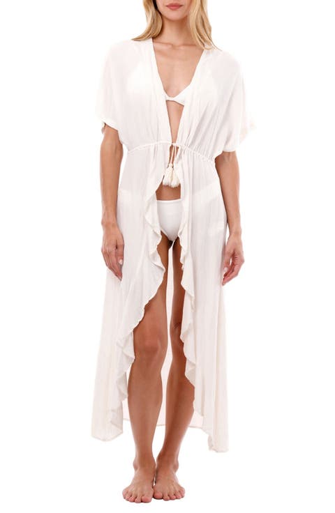 Bloom Sheer Tie Front Cover-Up