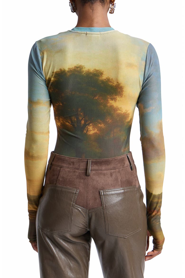 Animal Spot Mesh T-Shirt, Alternate, color, LANDSCAPE MURAL