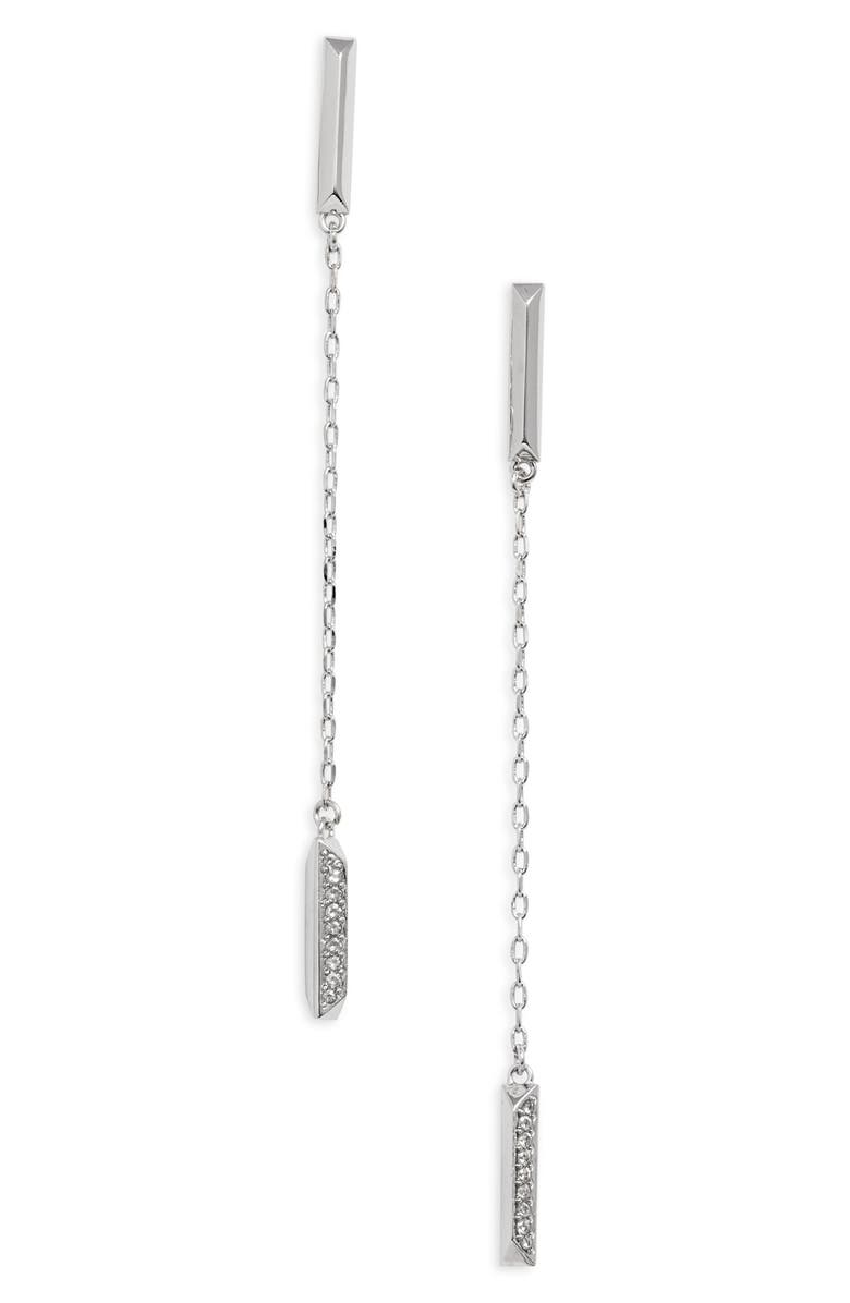 Kate Spade New York pavé linear earrings, Main, color, 