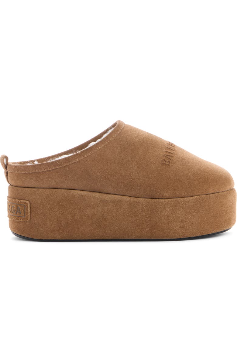 Balenciaga Alaska Slide Platform Clog, Alternate, color, 2200 Brown/ White