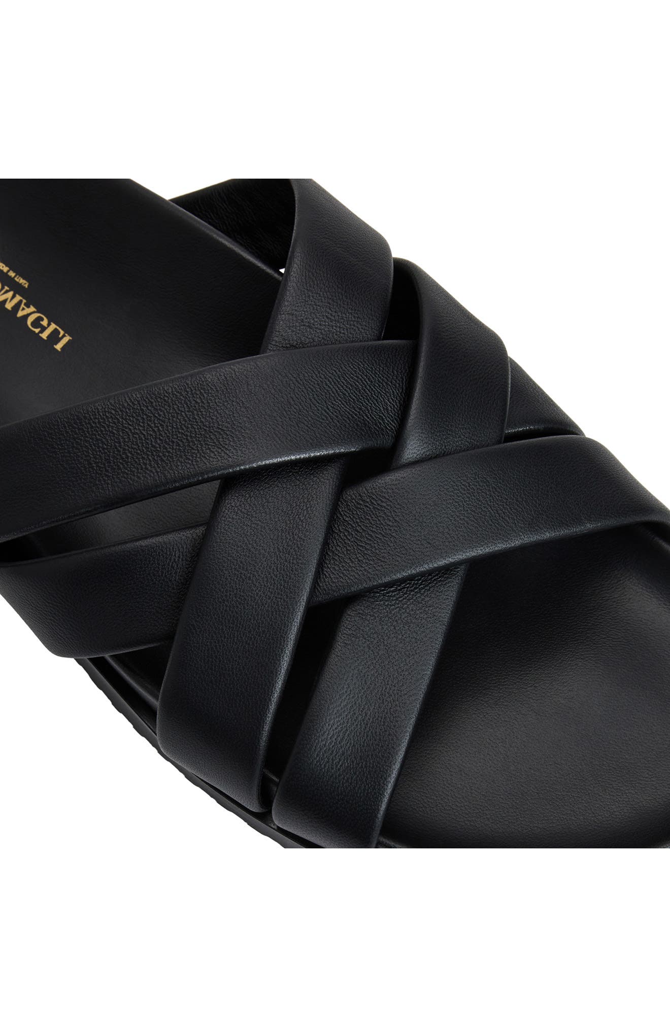 Bruno Magli Bandino Slide Sandal, Alternate, color, Black Calf