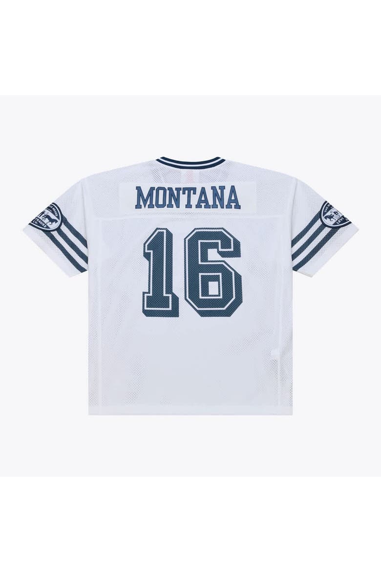Unisex Mitchell & Ness x Levi's Joe Montana White San Francisco 49ers Legacy Jersey, Alternate, color, White
