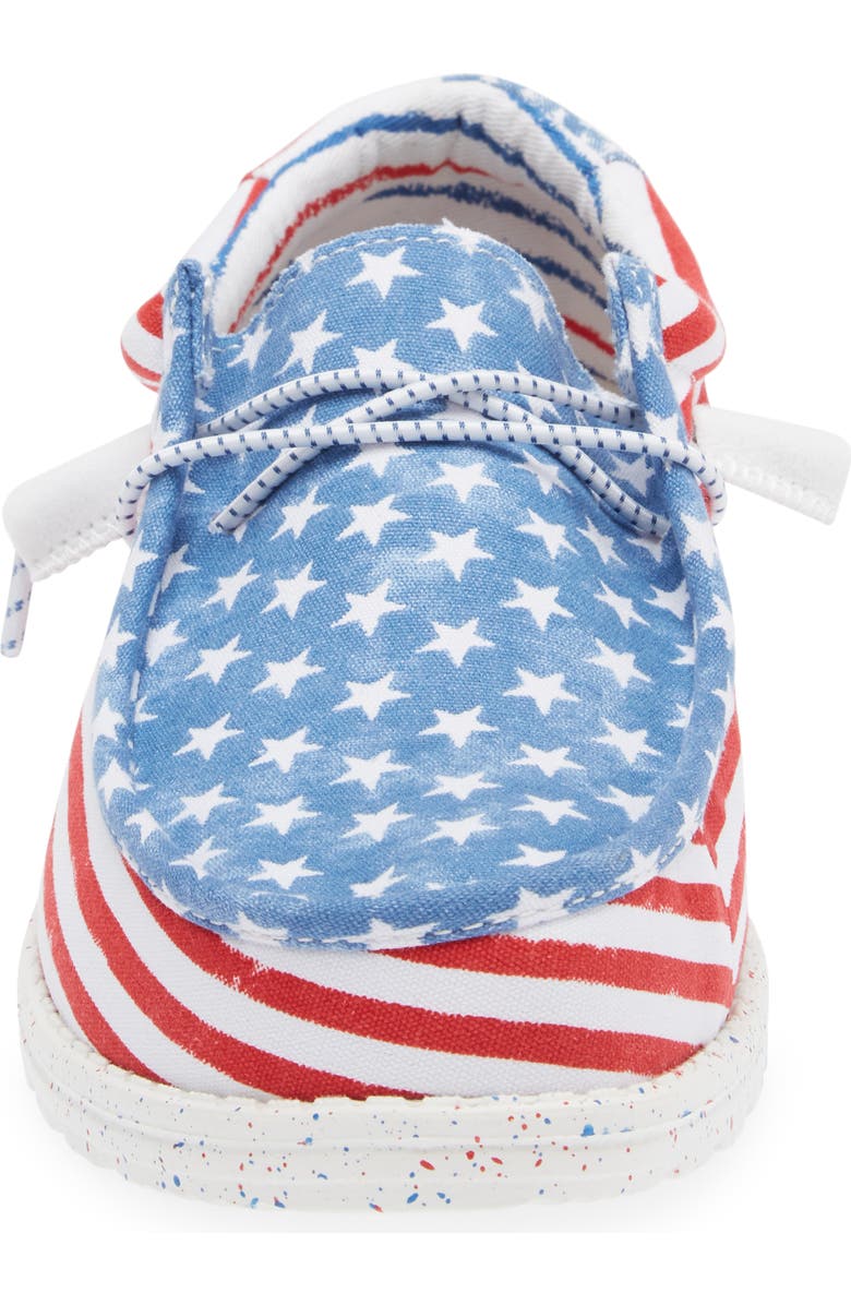 Hey Dude Wally Patriotic Slip-On Shoe, Alternate, color, Stars And Stripes