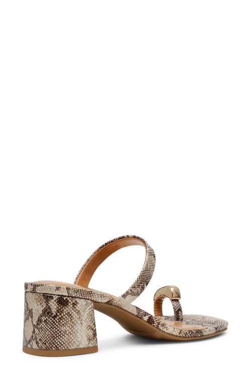 Dolce Vita Dv By Legend Toe Loop Block Heel Sandal In Exotic
