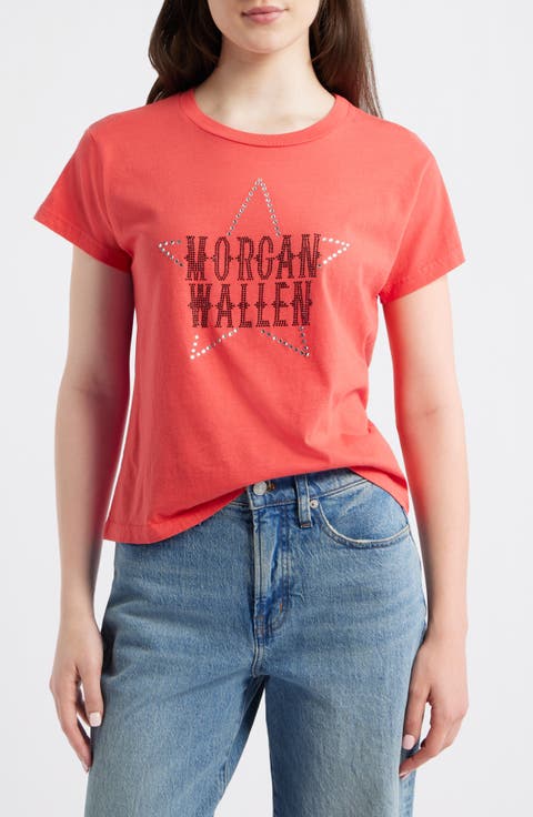 Morgan Wallen Rhinestone Star Graphic T-Shirt