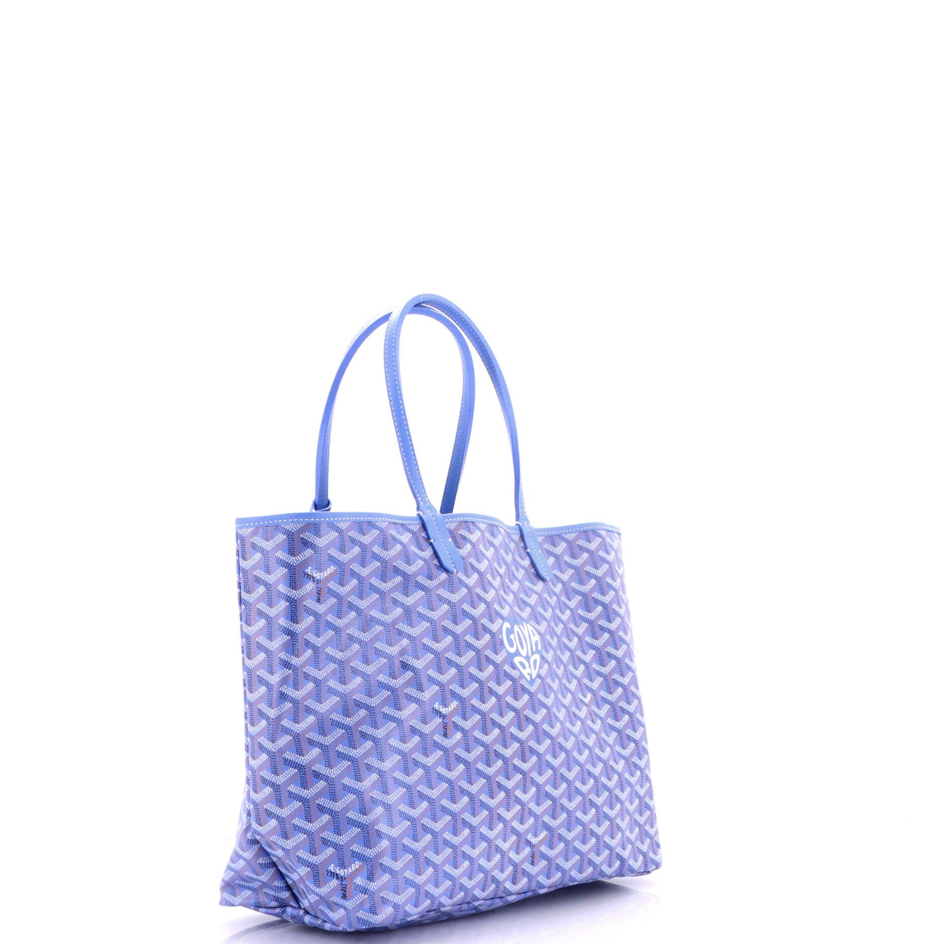Saint Louis Reversible Tote Coated Canvas and Printed Canvas PM, Alternate, color, Blue