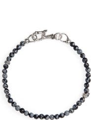 John Varvatos Skull Bead Bracelet