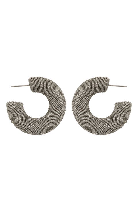 Wrapped Hoop Earrings