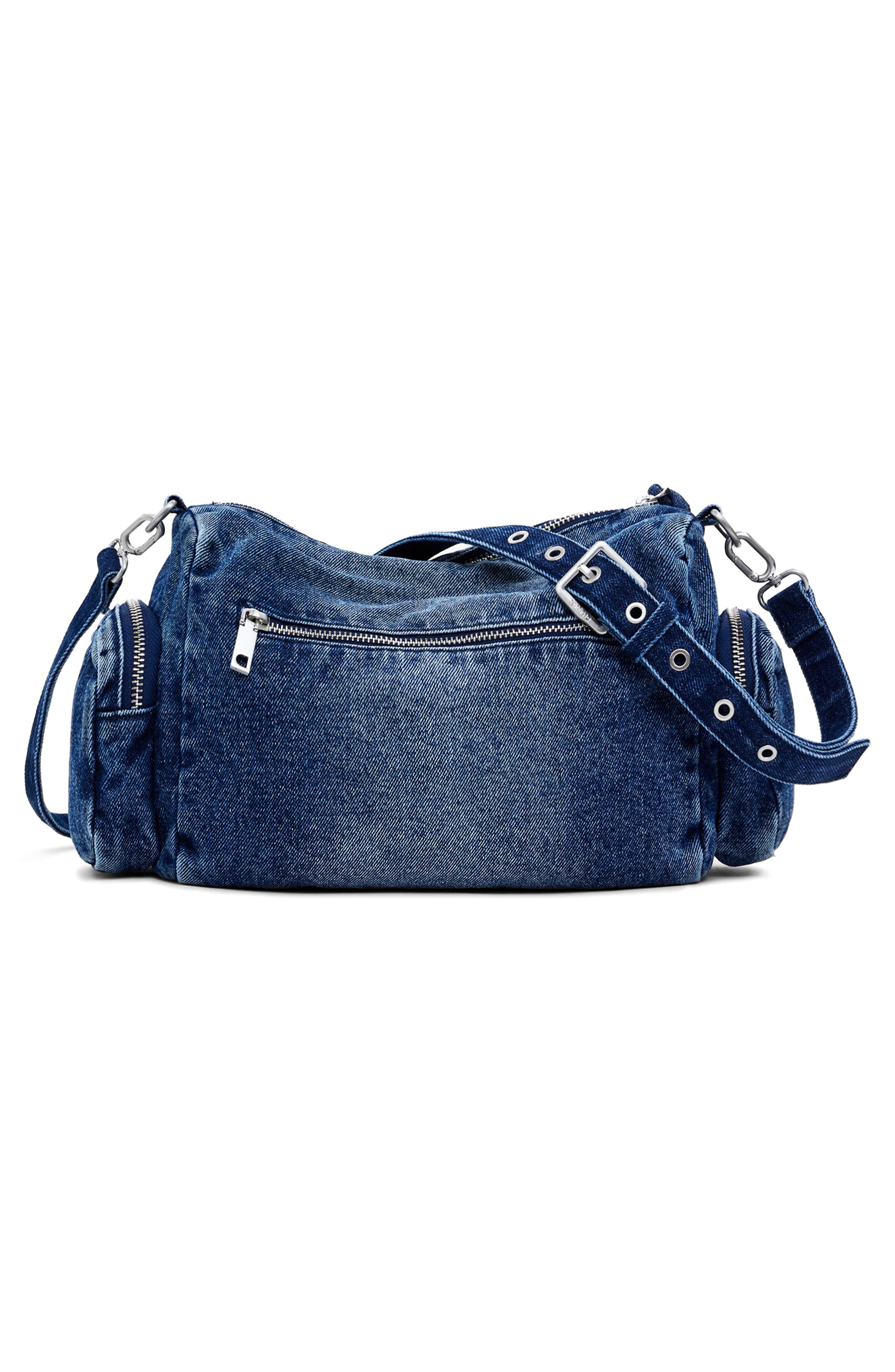 Desigual Denim Hobo Bag, Alternate, color, 