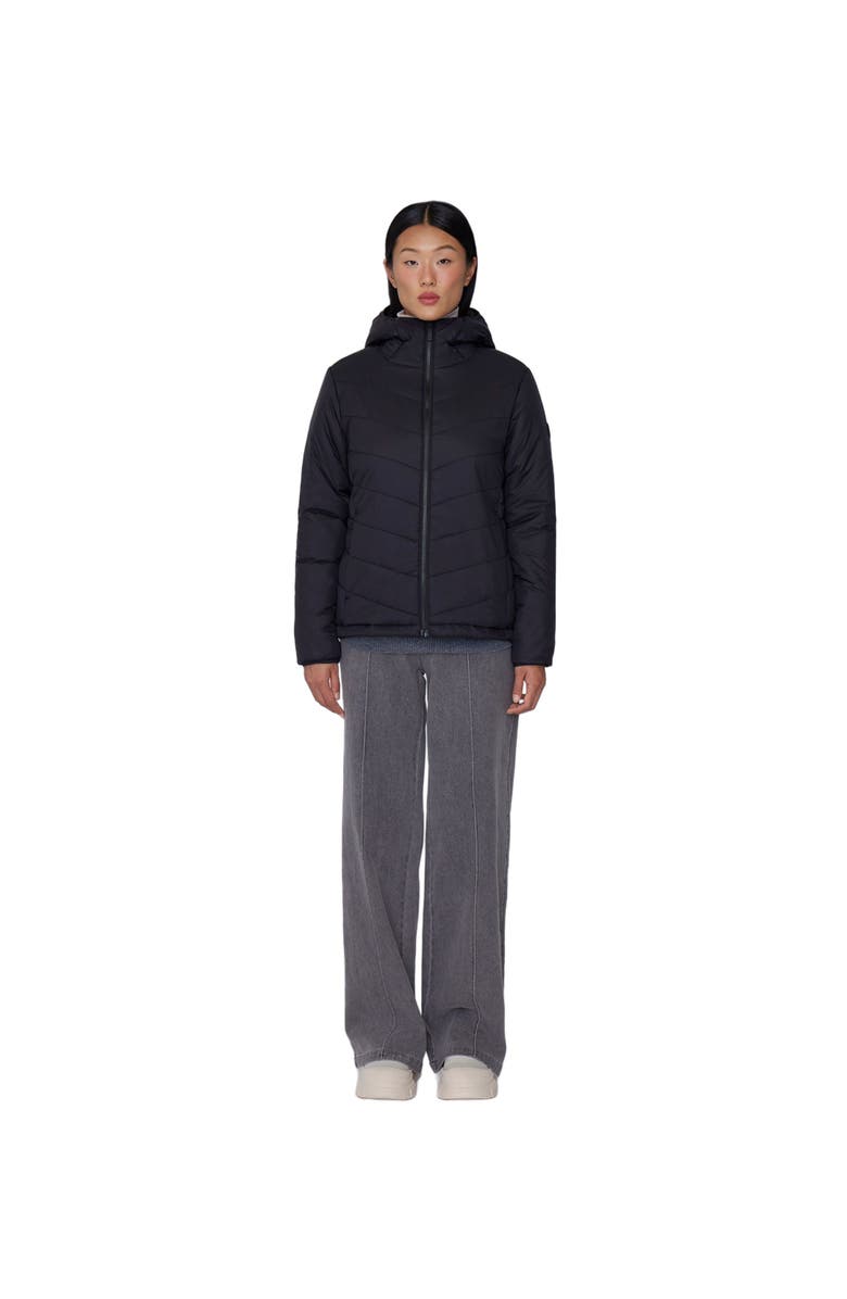 Quartz Co. CAMILA | Lightweight Hooded Insulated Jacket, Main, color, Black