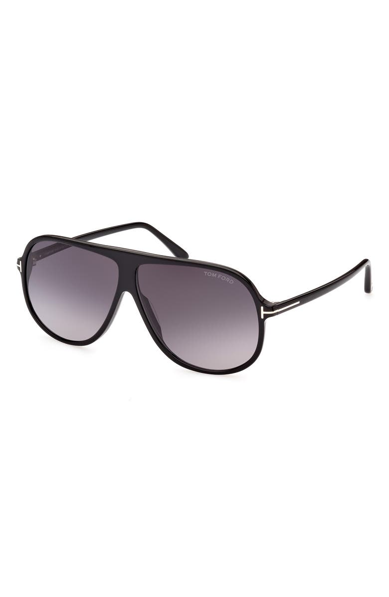 TOM FORD Spencer 62mm Gradient Oversize Pilot Sunglasses, Alternate, color,
