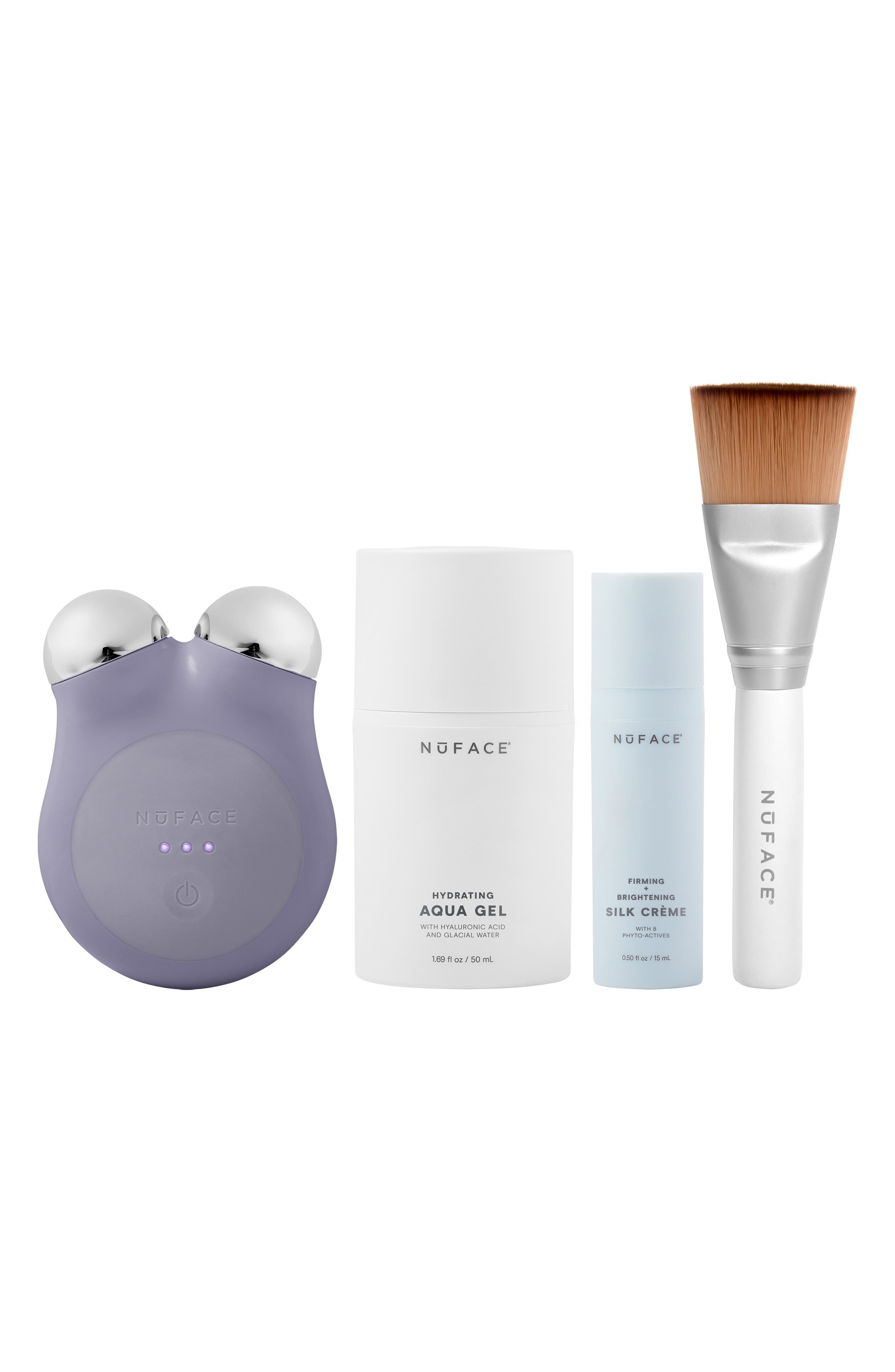 NuFACE® MINI+ On-the-Go Facial Toning Starter Kit $309 Value in Violet Dusk 