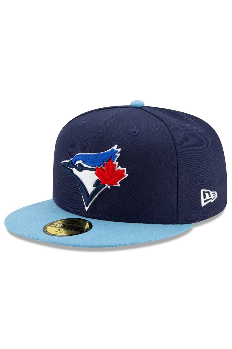 Men's New Era Navy Toronto Blue Jays Alternate 4 Authentic Collection On-Field 59FIFTY Fitted Hat, Main, color, Navy