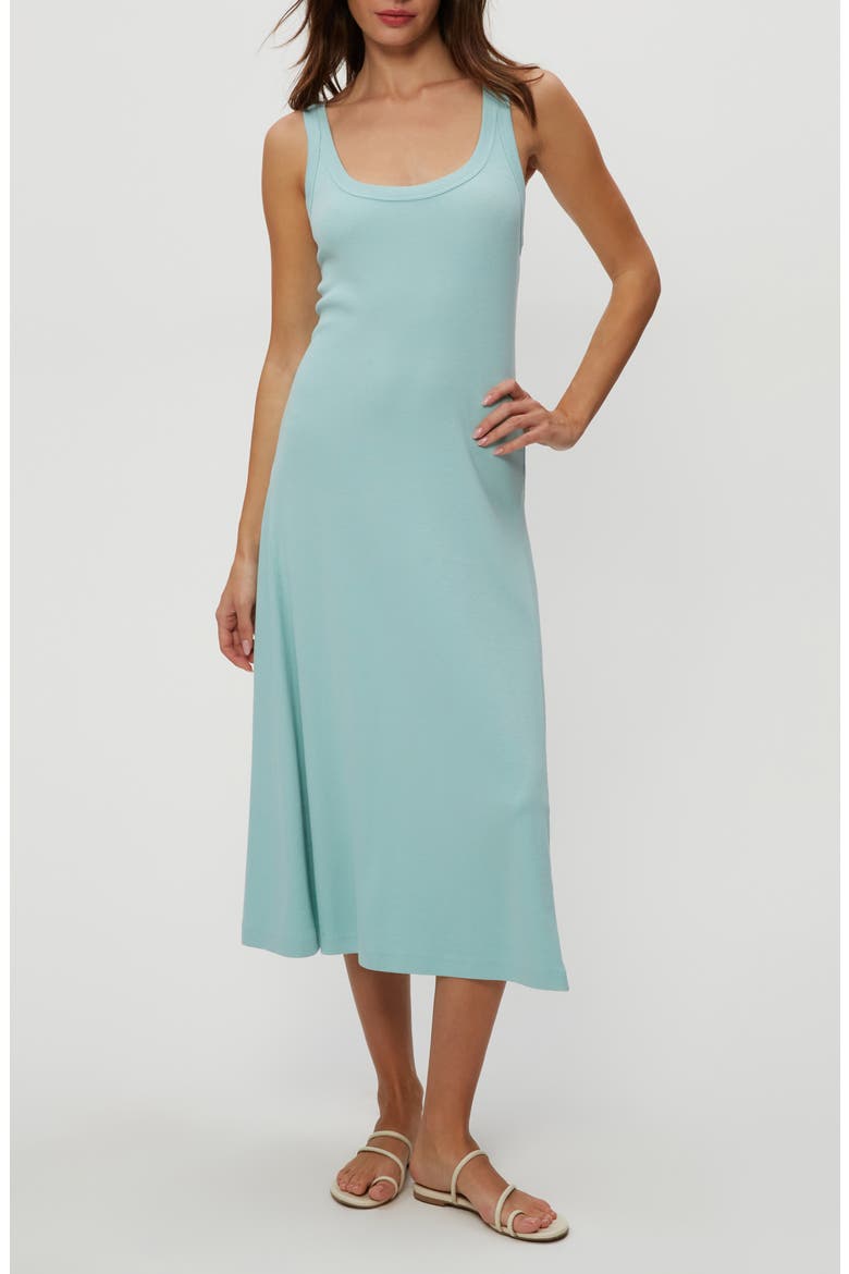 Celine Rib Midi Dress, Main, color, SERENE