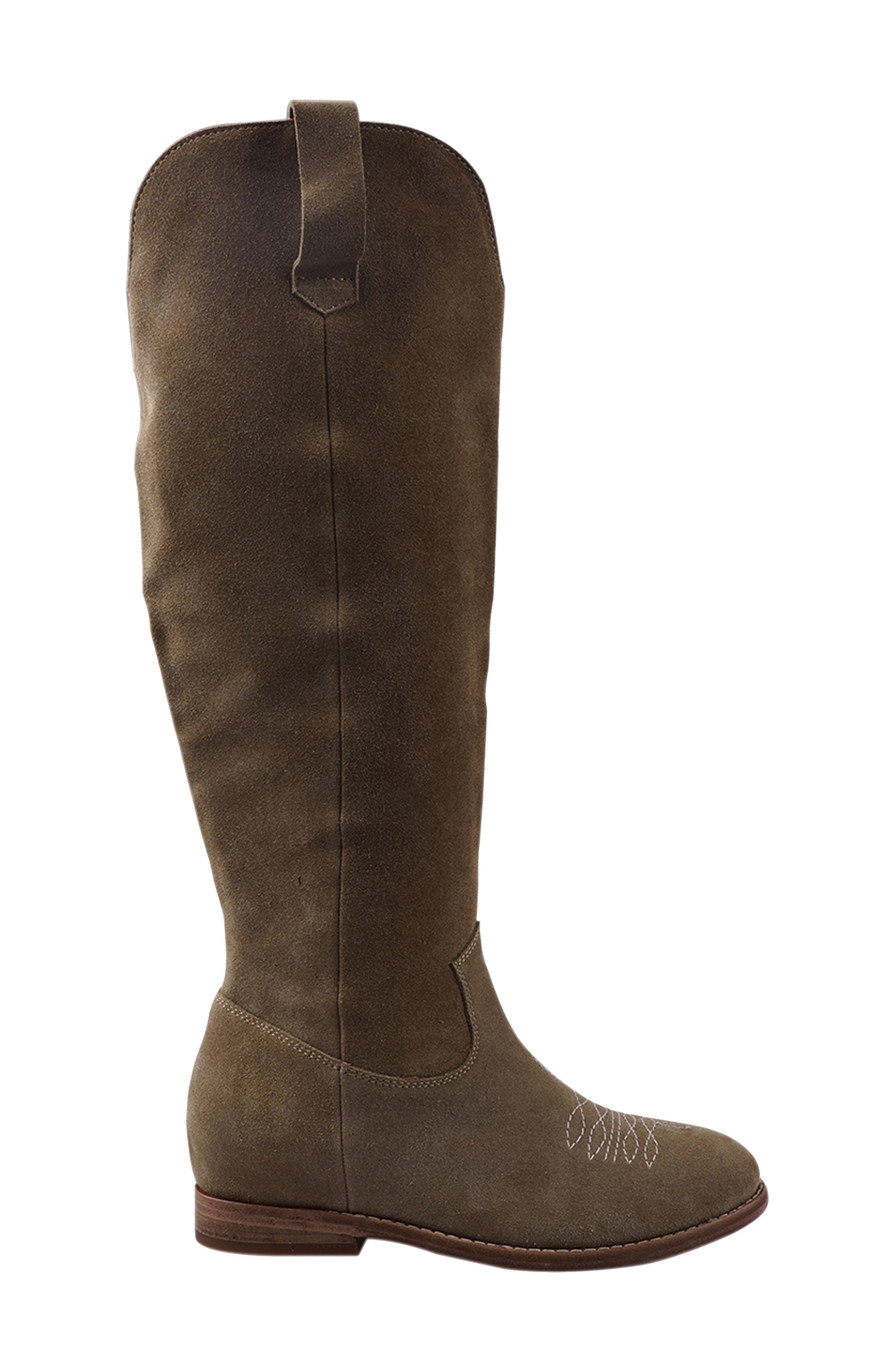 Isola Knee High Boot, Alternate, color, BROWN