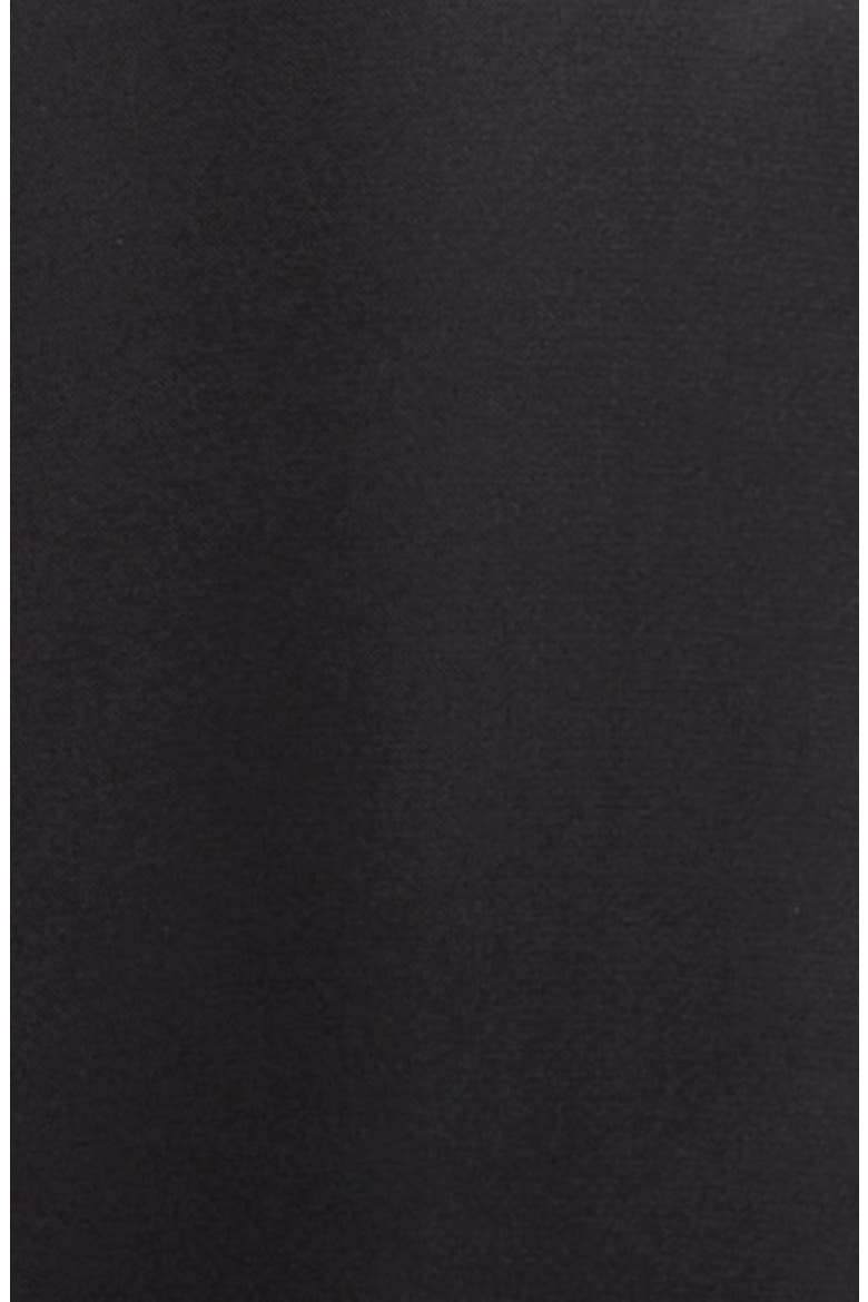 Ameera Plunge Neck Satin Gown, Alternate, color, BLACK