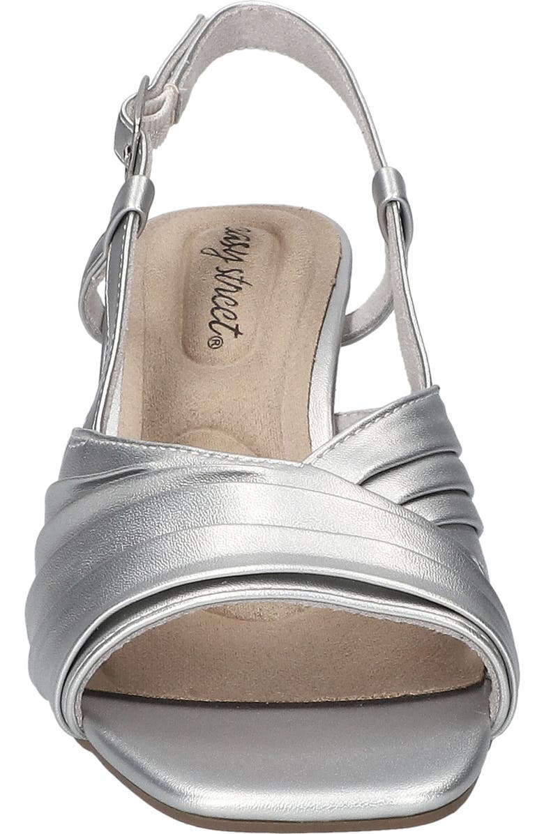 EASY STREET Lucie Slingback Sandal, Alternate, color, Silver
