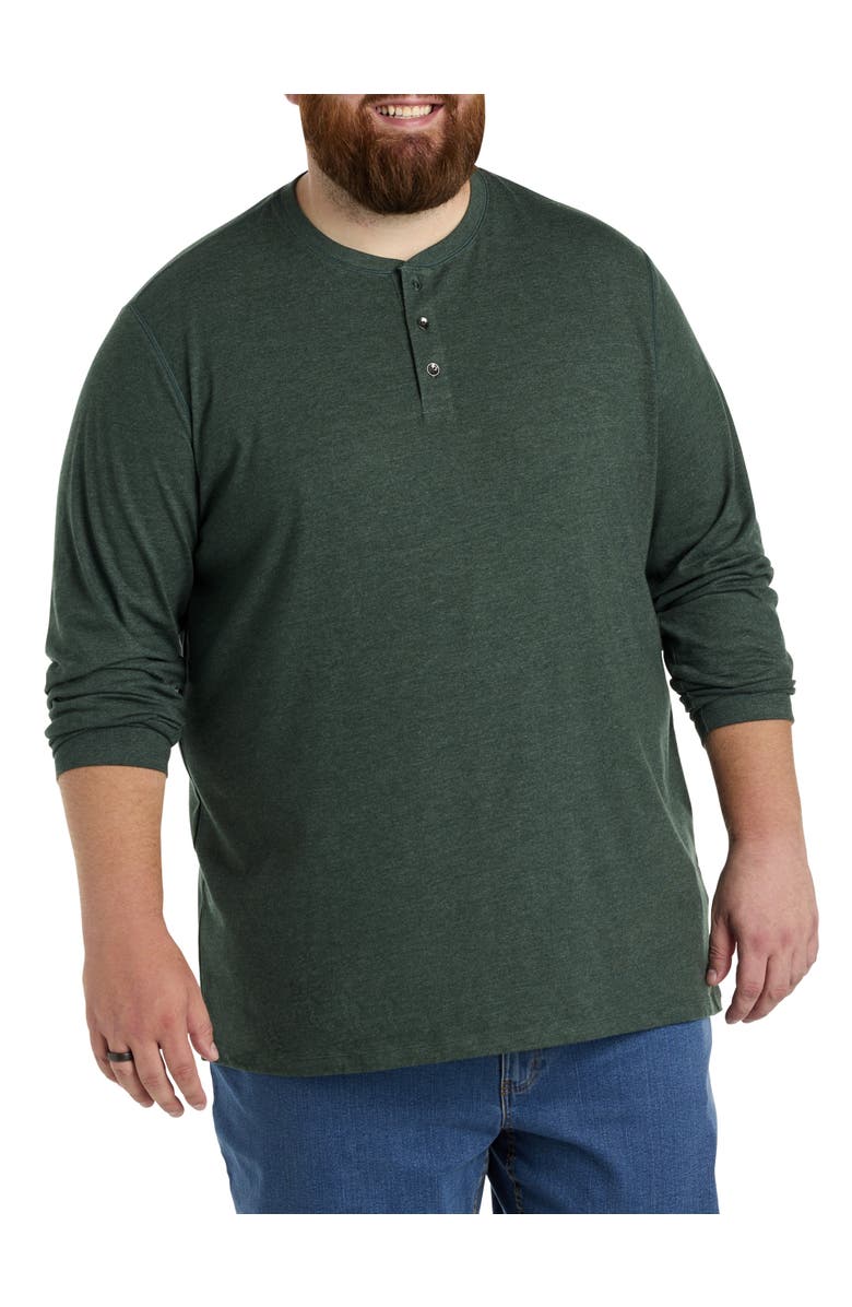 Harbor Bay by DXL Big & Tall Long Sleeve Henley Shirt, Main, color, 