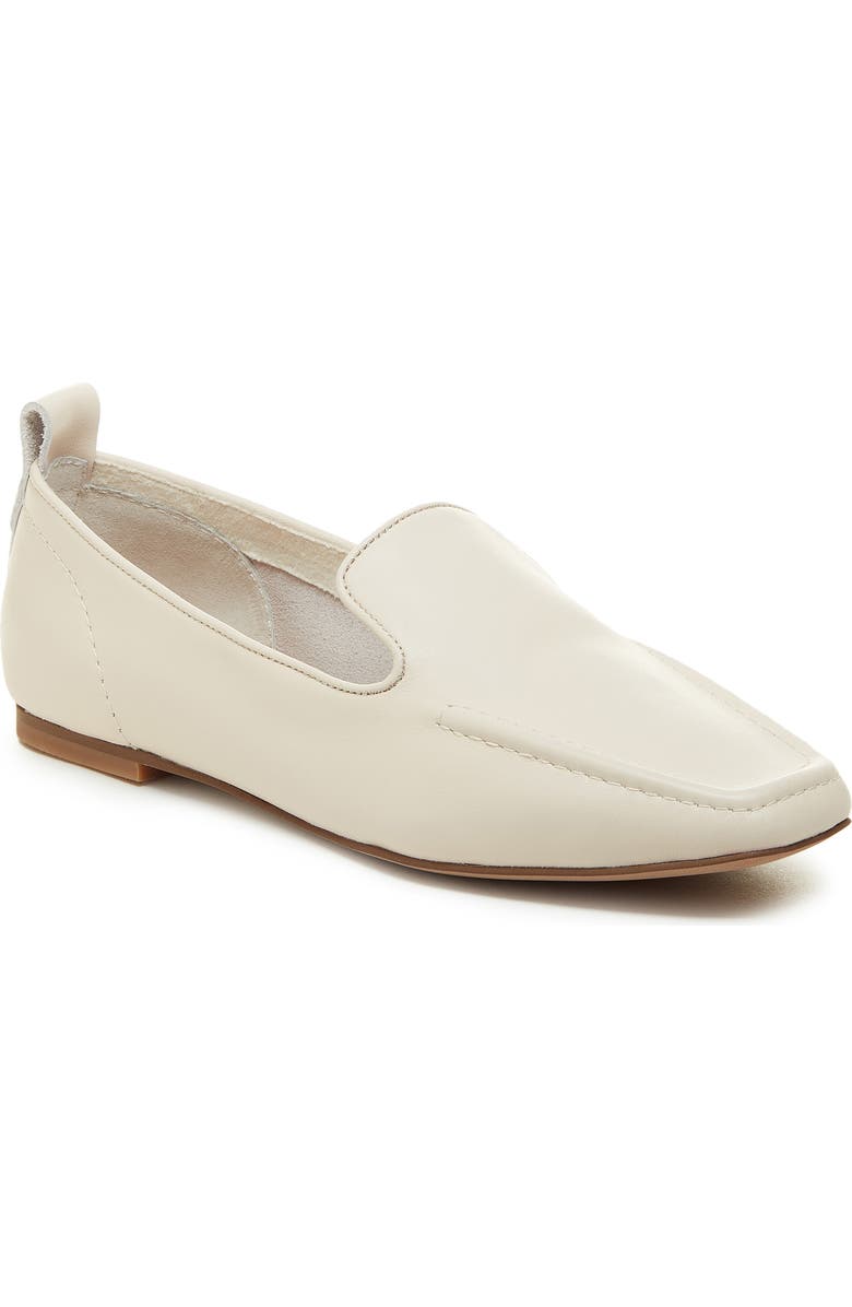 Kelsi Dagger Brooklyn Finley Square Toe Flat, Main, color, Cream
