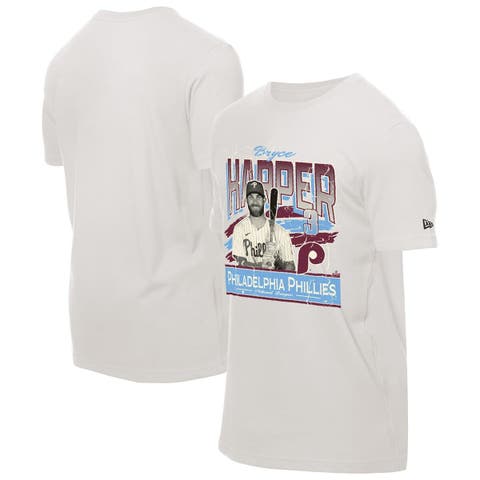 Men's New Era Bryce Harper Cream Philadelphia Phillies Batter Up T-Shirt