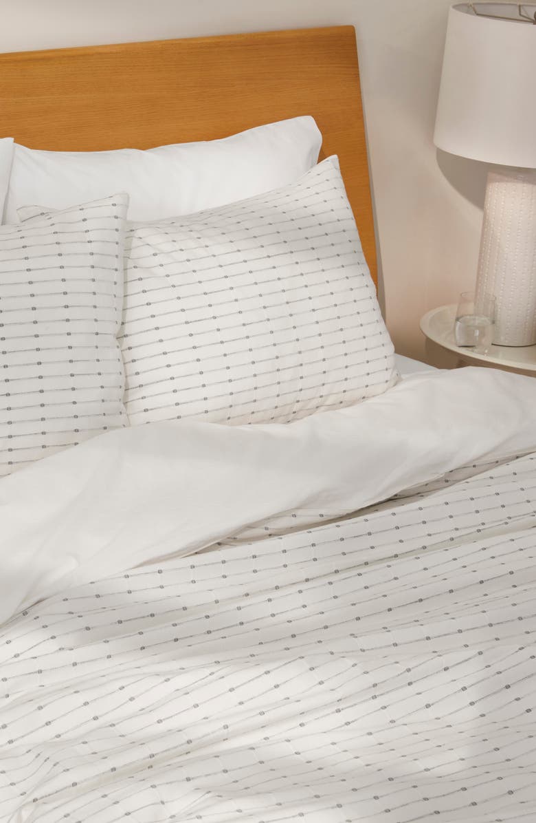 Casper Set of 2 Soft Grid Pillow Shams, Alternate, color,