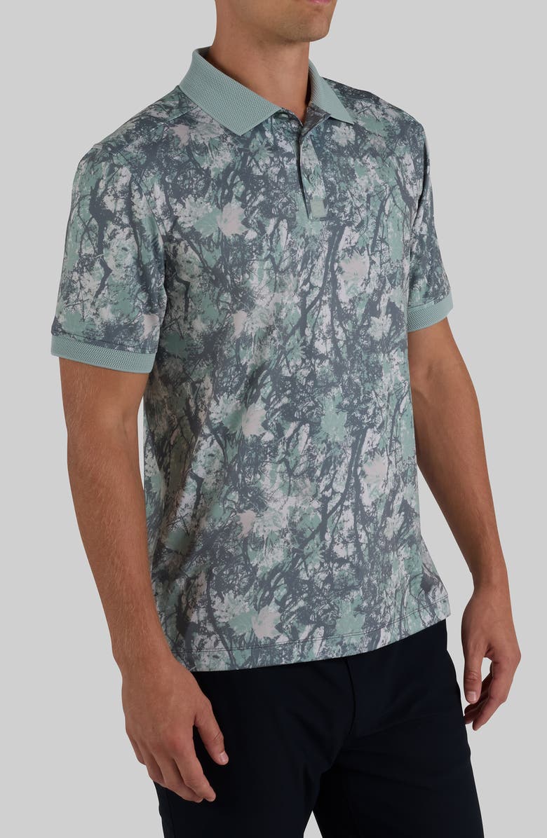 Bad Birdie Evolution Ridge Abstract Print Performance Golf Polo, Alternate, color, Stealth Mode Dark