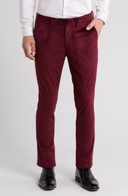 Tahari Slim Fit Velvet Dress Pants