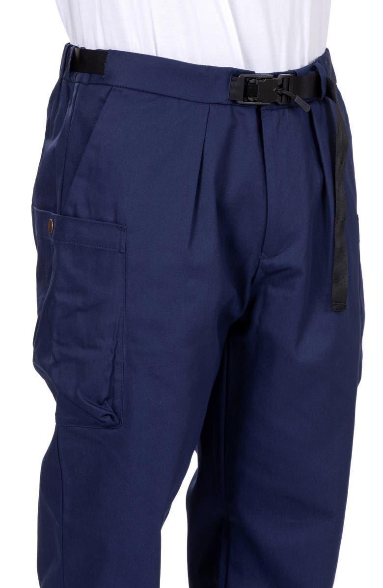 VAST Belted Twill Cargo Pants, Alternate, color, Navy