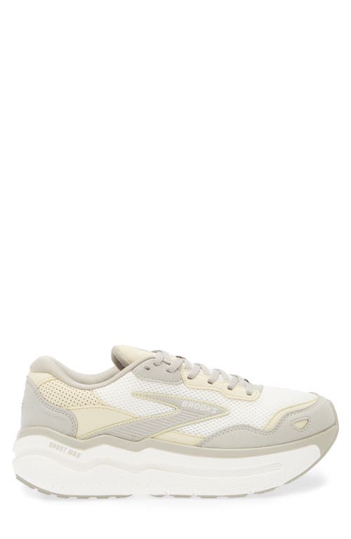 Brooks Ghost Max Se Running Sneaker In London Fog/green Haze/coconut