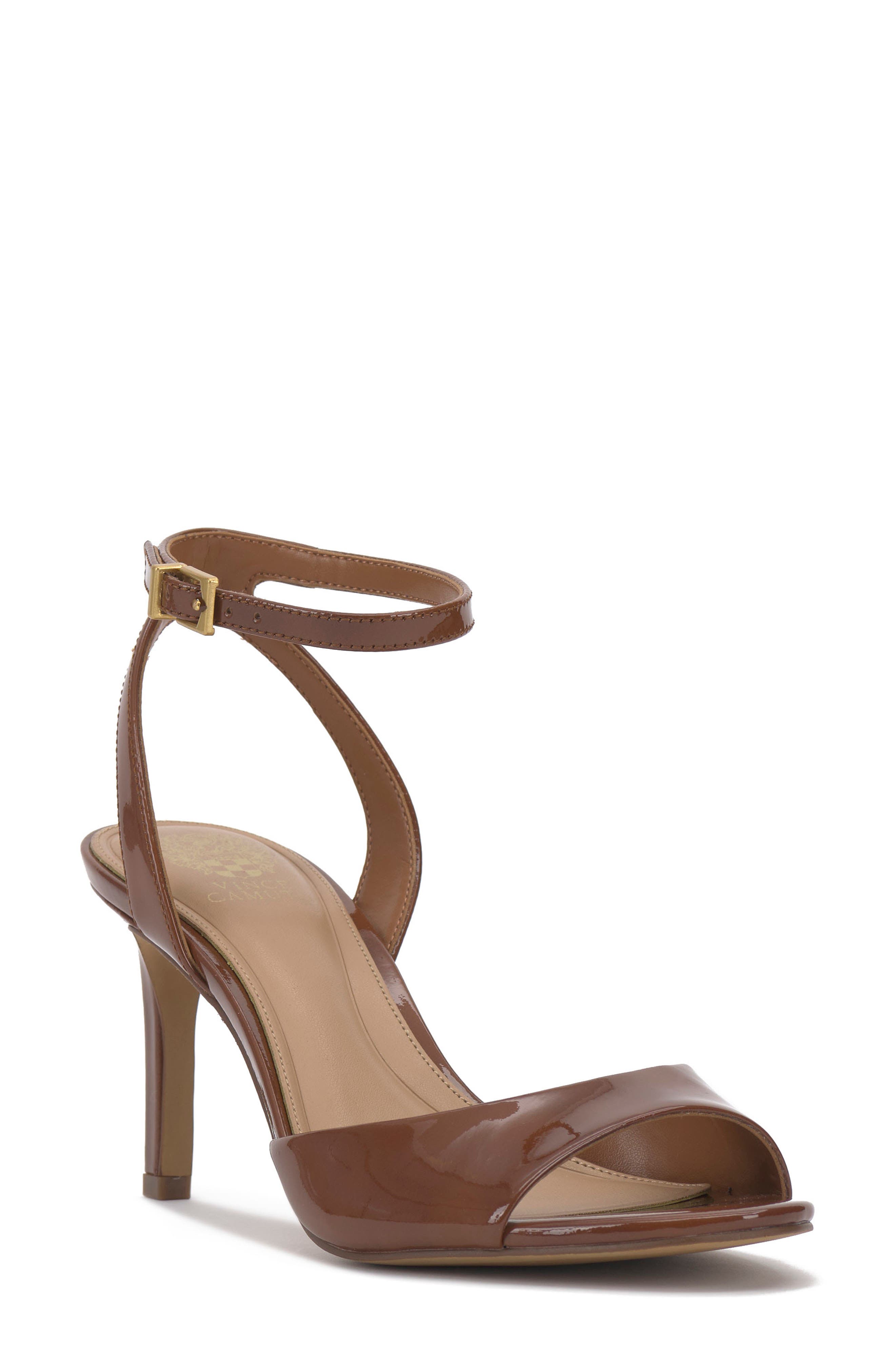 Arilene Ankle Strap Sandal, Main, color, WARM CARAMEL