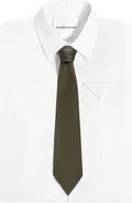Manière De Voir Ash Leather Tie