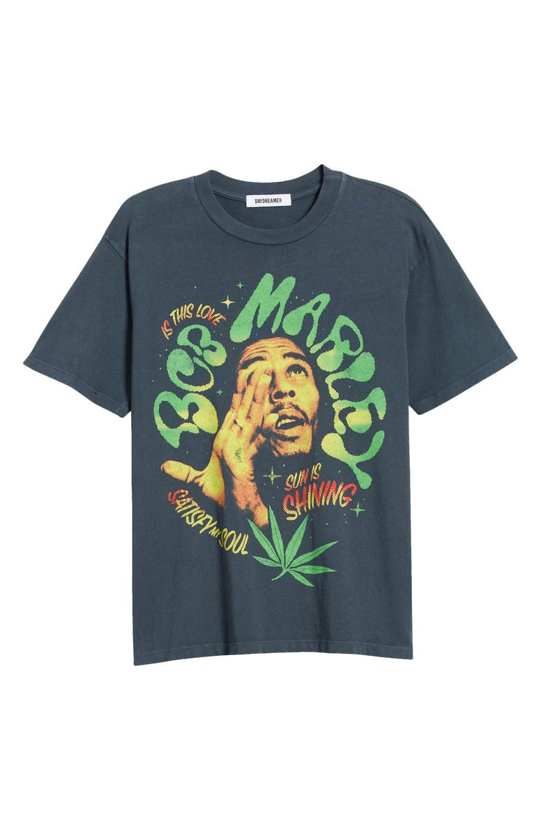 Daydreamer Bob Marley Is This Love Cotton Graphic T-Shirt, Alternate, color, 
