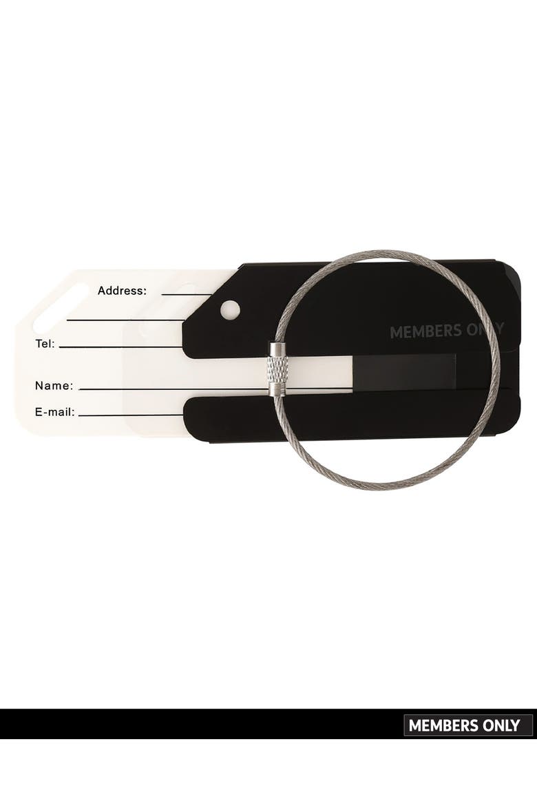 Luggage Tags, Set of 3 Durable Metal Travel Tags, Alternate, color, Black