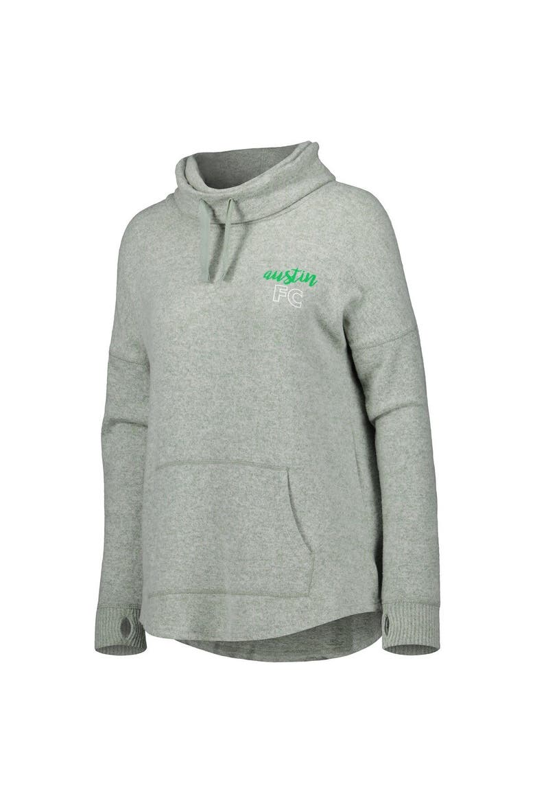 Women's Heathered Green Austin FC Cuddle Tri-Blend Pullover Sweatshirt, Alternate, color, Heather Green