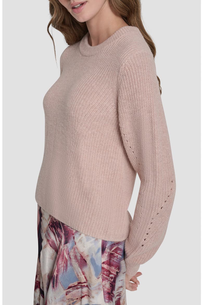 Rib Cotton Blend Sweater, Alternate, color, CAMEO