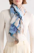 Vince Camuto Supersoft Marble Wave Oblong Scarf