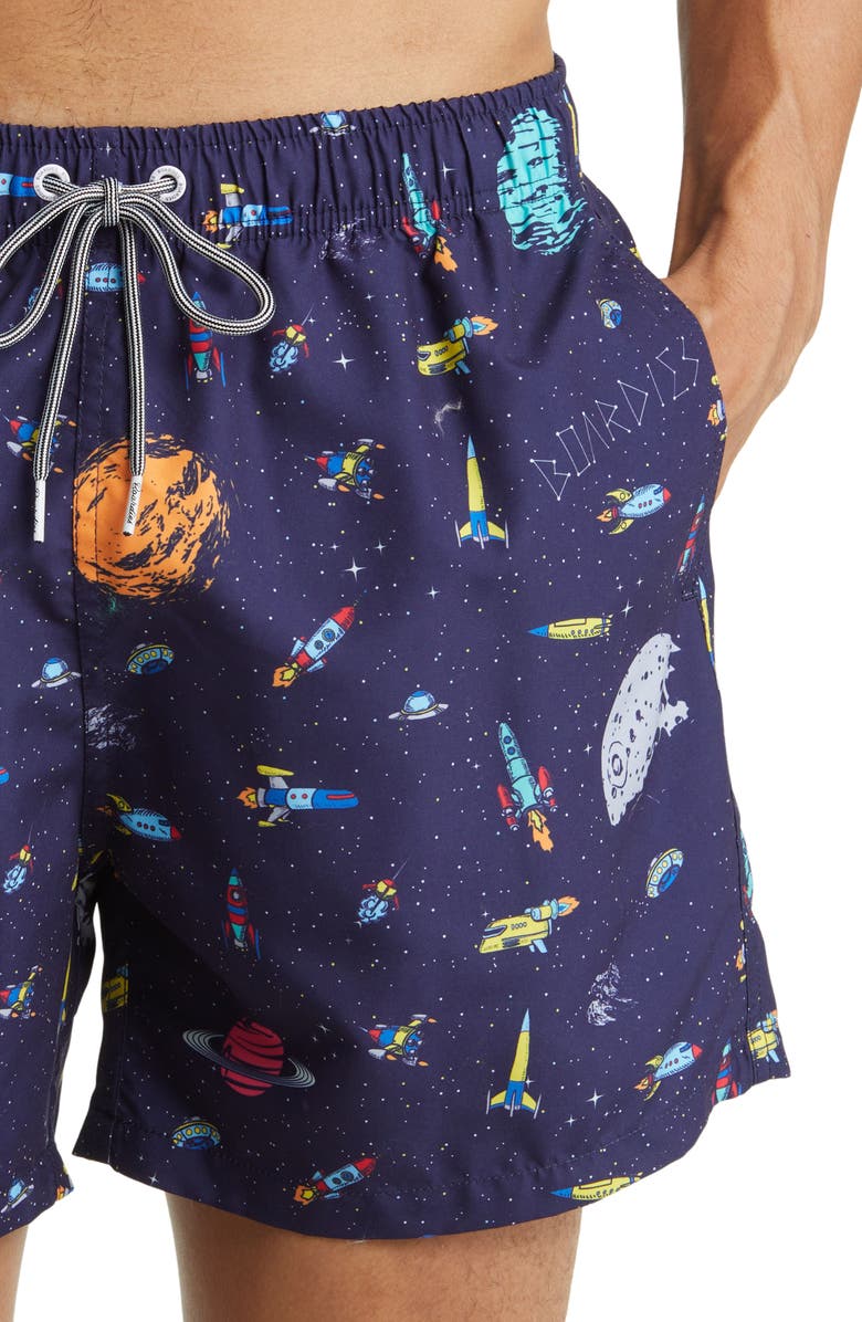 Boardies Rockets Mid Length Swim Trunks, Alternate, color, 