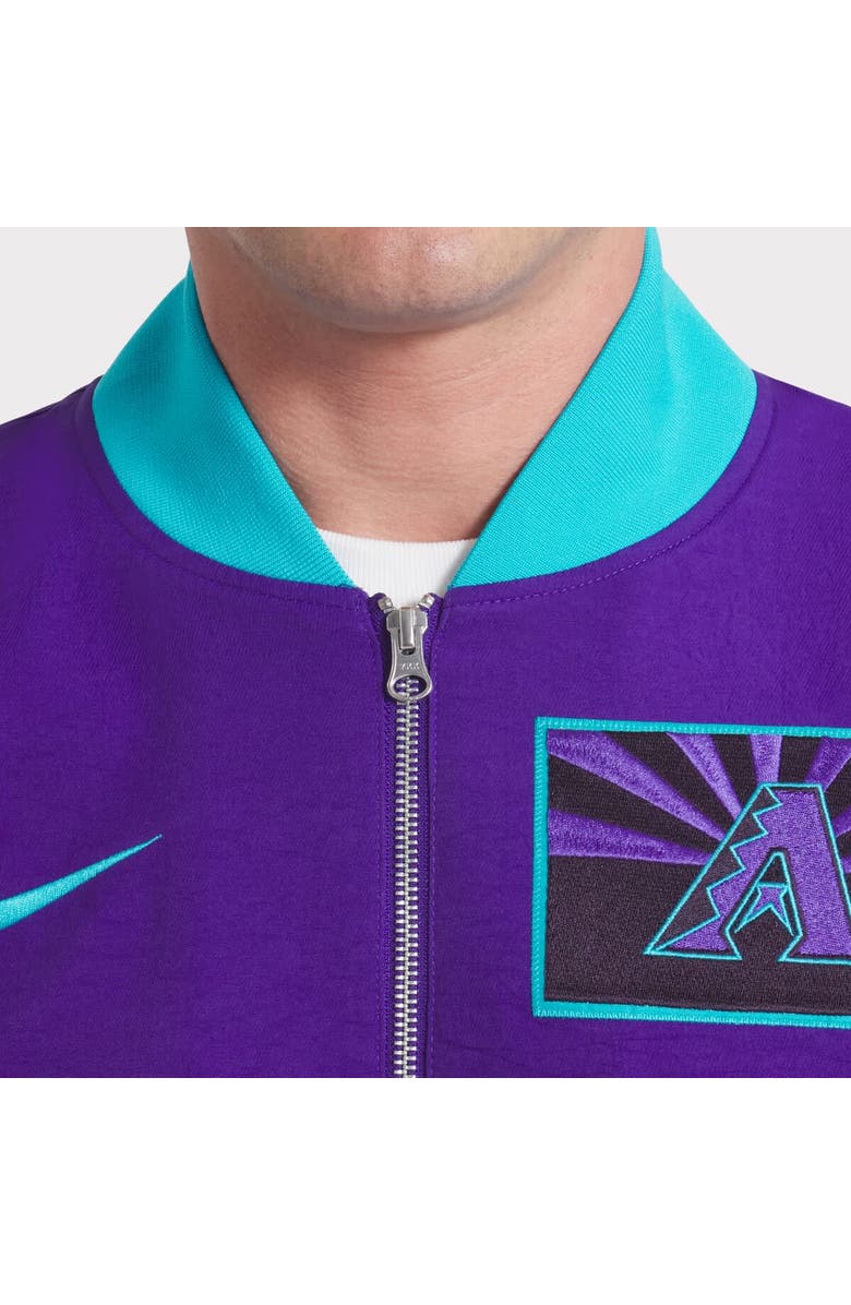 Nike Men's Nike  Purple Arizona Diamondbacks 2025 City Connect Authentic Collection Full-Zip Bomber Jacket, Alternate, color, Purple