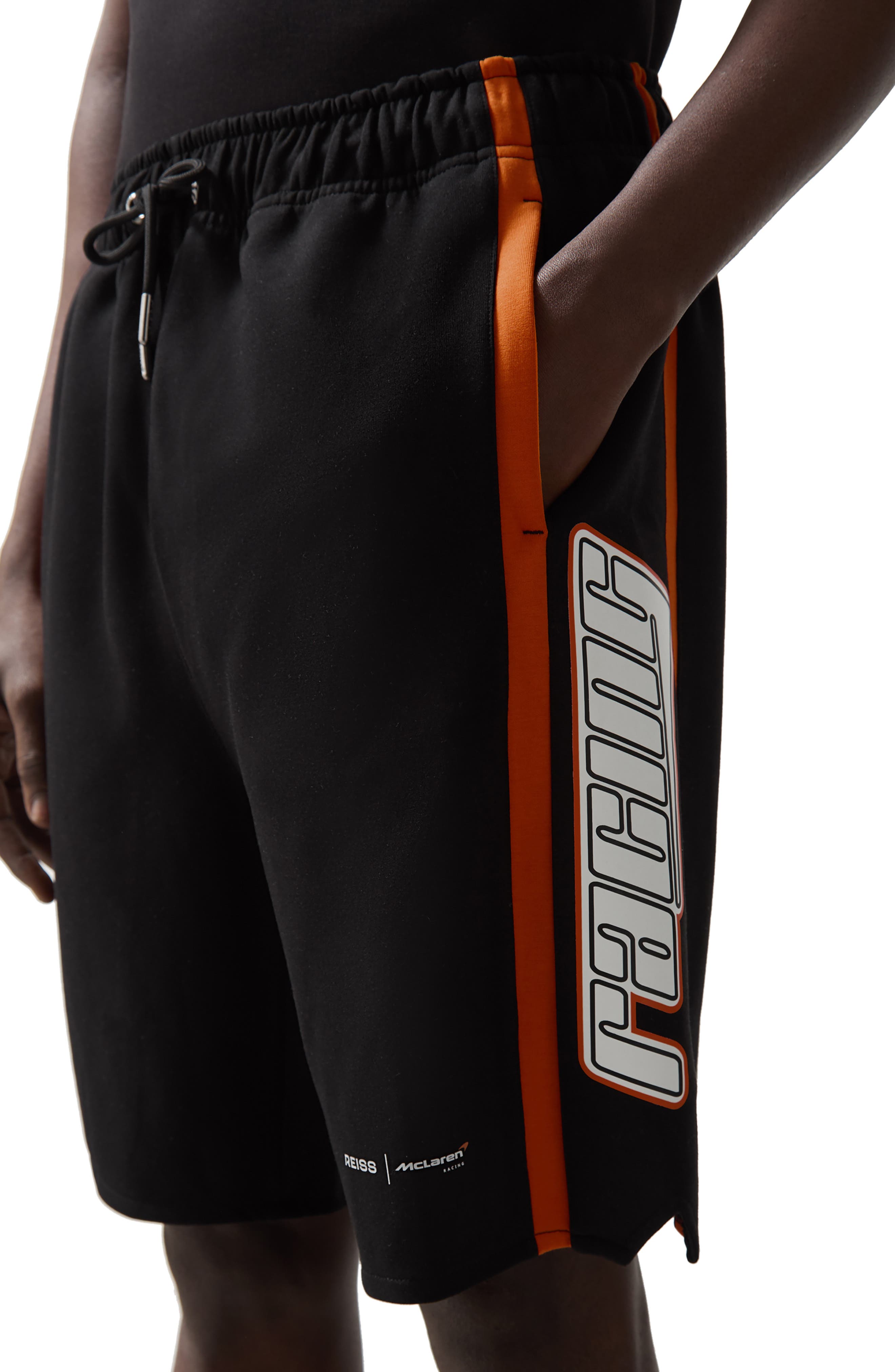 Reiss x McLaren Ride Side Stripe Drawstring Shorts | Nordstromrack