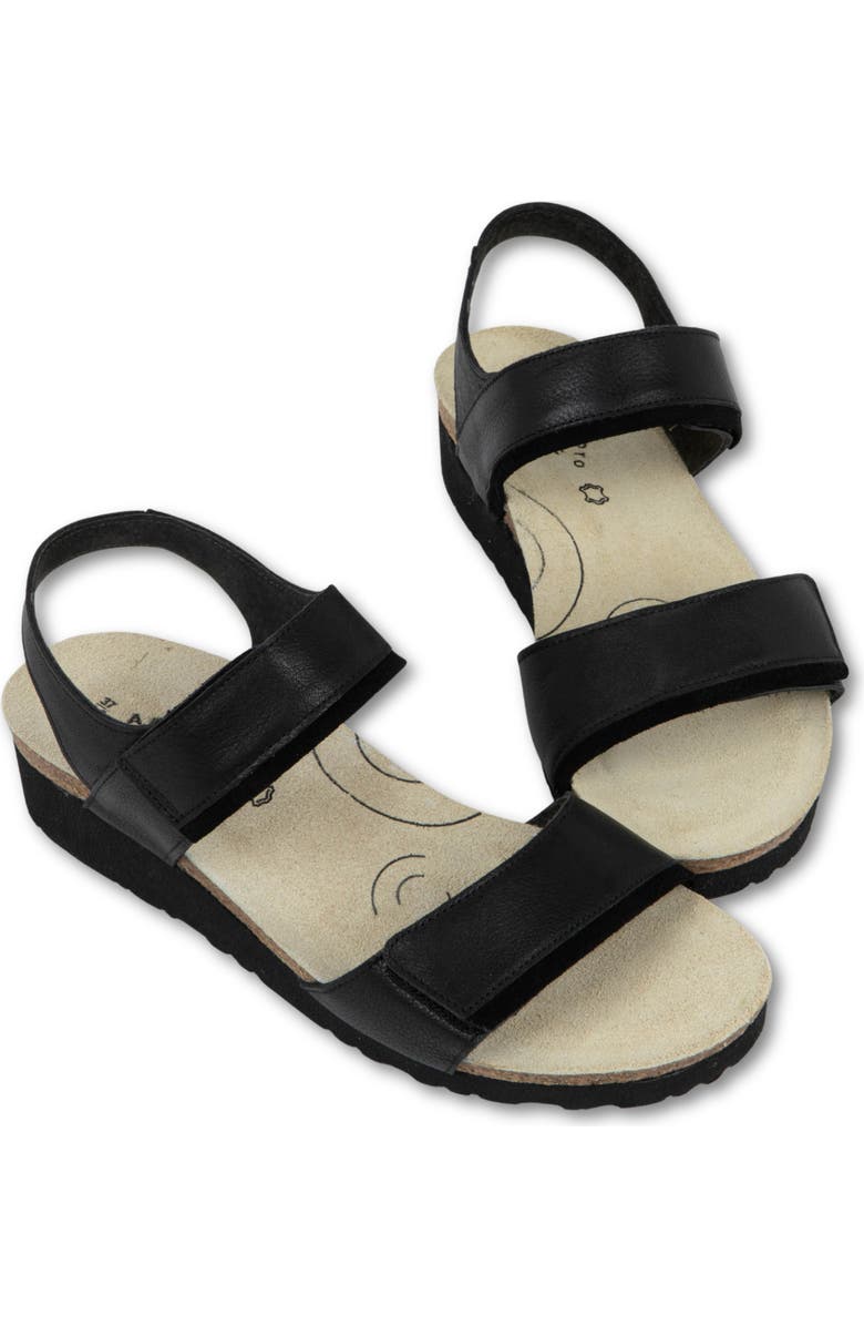 Naot Aisha Arch Pro Sandal, Alternate, color, Black Leather