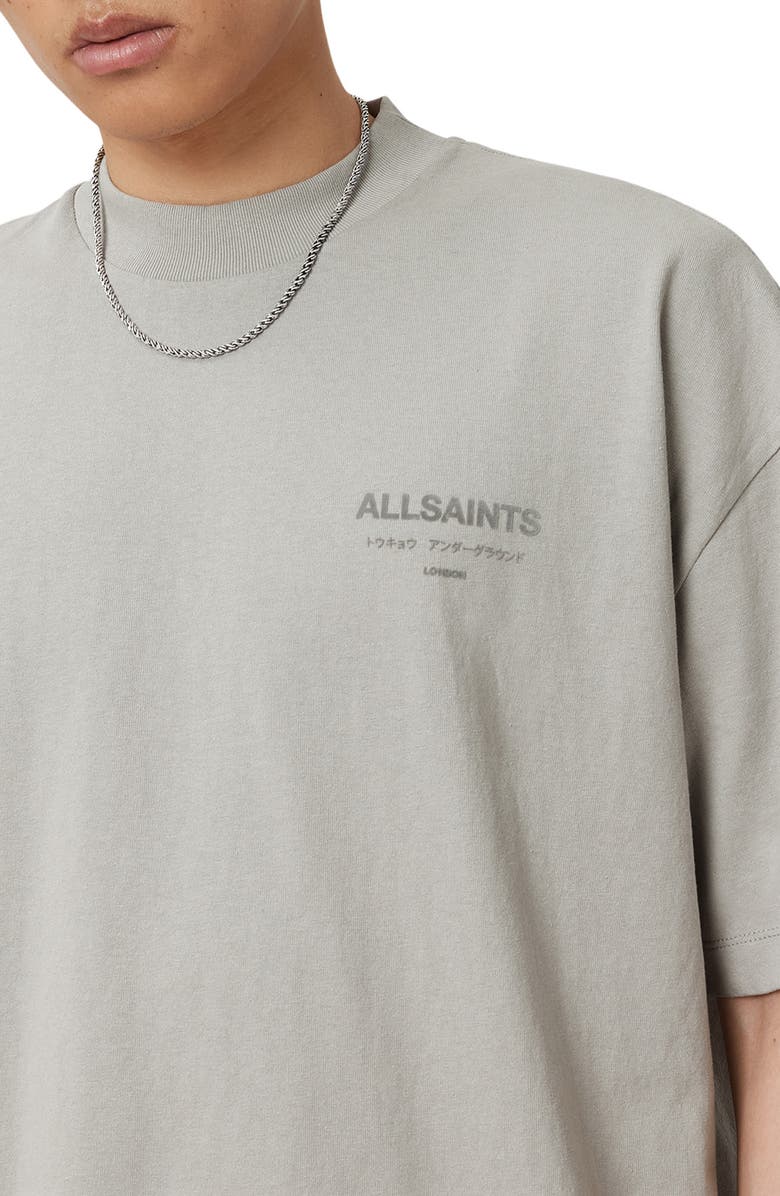 AllSaints Xander Crewneck T-Shirt, Alternate, color, Carbon Grey