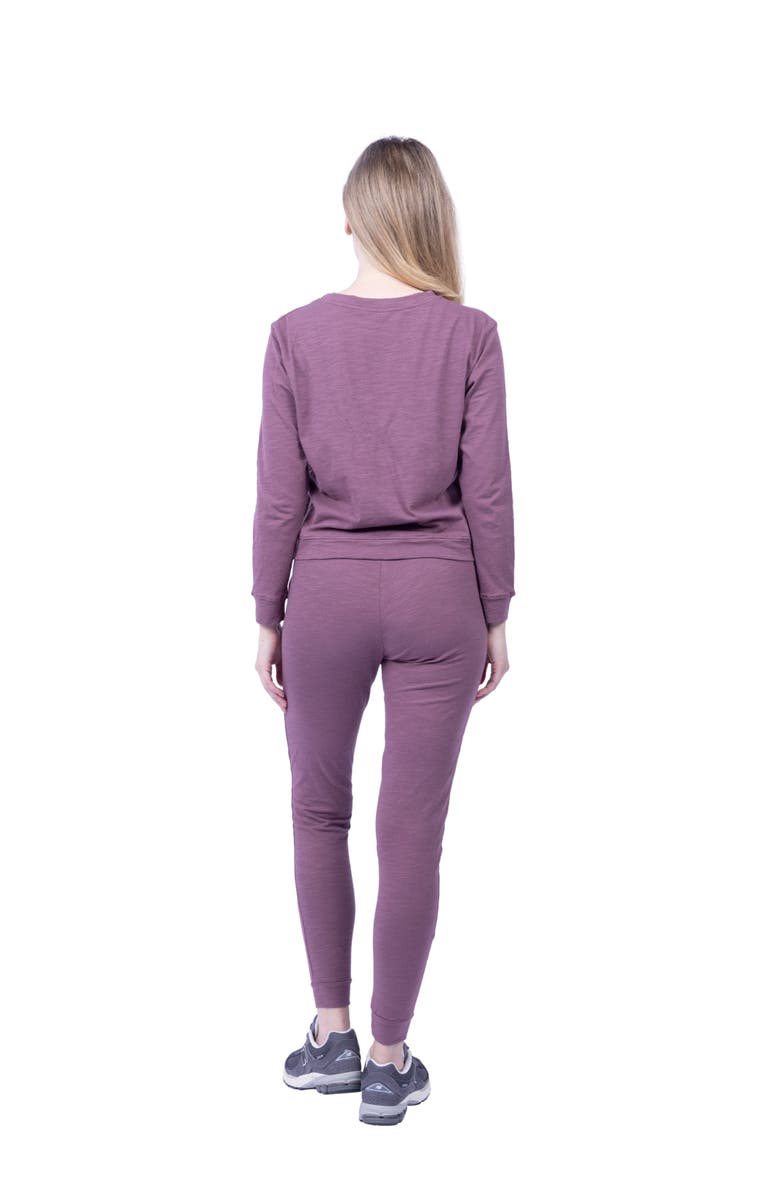 Lezat Tegan Organic Cotton Long Sleeve Pullover, Alternate, color, Black