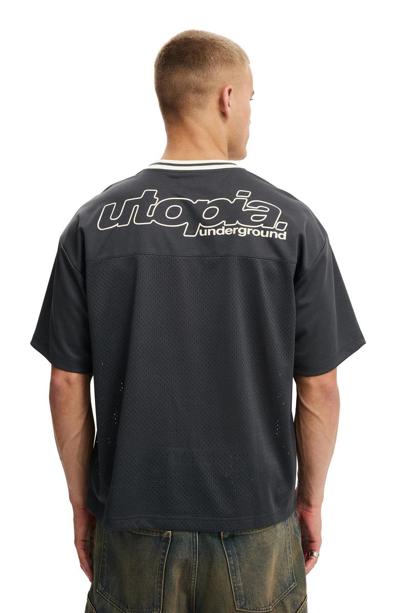 Cotton On Men's Football Jersey, Alternate, color, Washed Black  Ninety-Six