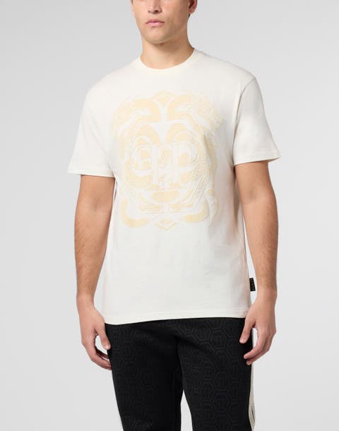 Printed Round Neck T-Shirt Dragon Men